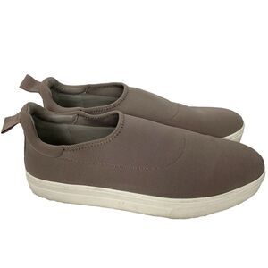 EILEEN FISHER Womens Cali Slip On Brown Tan Sneakers‎ Stretch Shoes Size 8.5